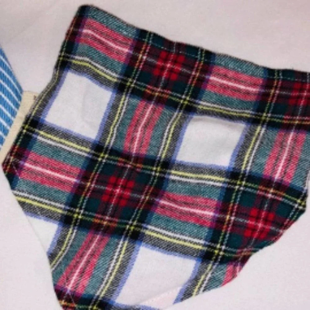Set of 2 puppy scarves, hook and loop neck